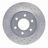 Dynamic Friction 1991-1996 Dodge Dakota 4WD Front Left Drilled Silver Brake Rotor by Dynamic Friction Company 621-40069L