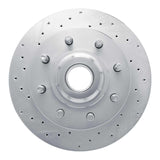 Dynamic Friction 1998-2003 Dodge B200 / B200 Van / B250 Front Left Drilled Silver Brake Rotor by Dynamic Friction Company 621-40086L