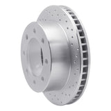 Dynamic Friction 2000-2002 Dodge Ram 2500 Front Right Drilled Silver Brake Rotor by Dynamic Friction Company 621-40088R