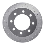 Dynamic Friction 2000-2002 Dodge Ram 2500 Front Right Drilled Silver Brake Rotor by Dynamic Friction Company 621-40088R