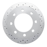 Dynamic Friction 2000-2002 Dodge Ram 2500 Rear Left Drilled Silver Brake Rotor by Dynamic Friction Company 621-40093L