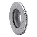 Dynamic Friction 2003-2003 Dodge Durango Front Left Drilled Silver Brake Rotor by Dynamic Friction Company 621-40100L