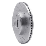 Dynamic Friction 2003-2003 Dodge Durango Front Right Drilled Silver Brake Rotor by Dynamic Friction Company 621-40100R