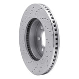 Dynamic Friction 2003-2003 Dodge Durango Front Right Drilled Silver Brake Rotor by Dynamic Friction Company 621-40100R