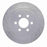 Dynamic Friction 2003-2003 Dodge Durango Rear Left Drilled Silver Brake Rotor by Dynamic Friction Company 621-40101L