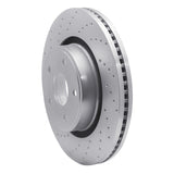 Dynamic Friction 2004-2006 Dodge Ram SRT-10 Front Left Drilled Silver Brake Rotor by Dynamic Friction Company 621-40104L