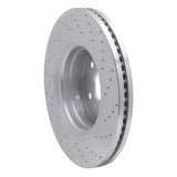 Dynamic Friction 2004-2006 Dodge Ram SRT-10 Front Left Drilled Silver Brake Rotor by Dynamic Friction Company 621-40104L