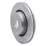 Dynamic Friction 2004-2006 Dodge Ram SRT-10 Front Right Drilled Silver Brake Rotor by Dynamic Friction Company 621-40104R