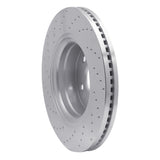 Dynamic Friction 2004-2006 Dodge Ram SRT-10 Front Right Drilled Silver Brake Rotor by Dynamic Friction Company 621-40104R