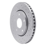 Dynamic Friction 2008-2016 Dodge Grand Caravan Front Right Drilled Silver Brake Rotor by Dynamic Friction Company 621-40107R