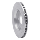Dynamic Friction 2008-2016 Dodge Grand Caravan Front Right Drilled Silver Brake Rotor by Dynamic Friction Company 621-40107R