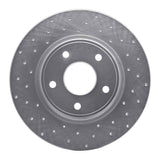 Dynamic Friction 2012-2020 Dodge Grand Caravan Rear Left Drilled Silver Brake Rotor by Dynamic Friction Company 621-40113L