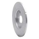 Dynamic Friction 2012-2020 Dodge Grand Caravan Rear Left Drilled Silver Brake Rotor by Dynamic Friction Company 621-40113L