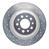 Dynamic Friction 2014-2021 Jeep Cherokee Rear Left Drilled Silver Brake Rotor by Dynamic Friction Company 621-42010L