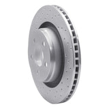 Dynamic Friction 2011-2012 Jeep Liberty Front Left Drilled Silver Brake Rotor by Dynamic Friction Company 621-42021L