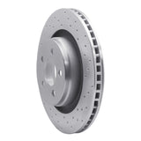 Dynamic Friction 2011-2012 Jeep Liberty Front Right Drilled Silver Brake Rotor by Dynamic Friction Company 621-42021R