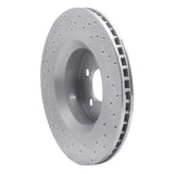 Dynamic Friction 2011-2012 Jeep Liberty Front Right Drilled Silver Brake Rotor by Dynamic Friction Company 621-42021R