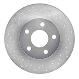 Dynamic Friction 1998-2005 Buick Bonneville Rear Left Drilled Silver Brake Rotor by Dynamic Friction Company 621-45009L