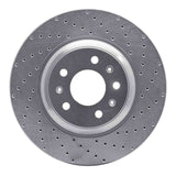 Dynamic Friction 2004-2008 Pontiac Bonneville Front Left Drilled Silver Brake Rotor by Dynamic Friction Company 621-46017L