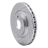Dynamic Friction 2004-2008 Pontiac Bonneville Front Right Drilled Silver Brake Rotor by Dynamic Friction Company 621-46017R
