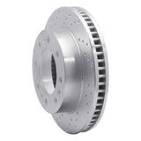 Dynamic Friction 2006-2011 Cadillac DTS Front Left Drilled Silver Brake Rotor by Dynamic Friction Company 621-46023L