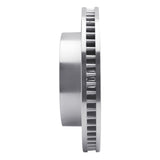 Dynamic Friction 2006-2011 Cadillac DTS Front Left Drilled Silver Brake Rotor by Dynamic Friction Company 621-46023L