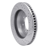Dynamic Friction 2006-2011 Cadillac DTS Front Left Drilled Silver Brake Rotor by Dynamic Friction Company 621-46023L