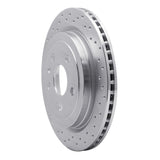Dynamic Friction 2008-2019 Chevrolet Camaro Rear Left Drilled Silver Brake Rotor by Dynamic Friction Company 621-46024L