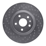 Dynamic Friction 2008-2017 Chevrolet Caprice Front Left Drilled Silver Brake Rotor by Dynamic Friction Company 621-46027L