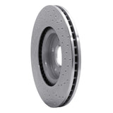 Dynamic Friction 2008-2017 Chevrolet Caprice Front Left Drilled Silver Brake Rotor by Dynamic Friction Company 621-46027L