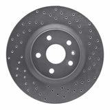 Dynamic Friction 2008-2017 Chevrolet Caprice Front Right Drilled Silver Brake Rotor by Dynamic Friction Company 621-46027R