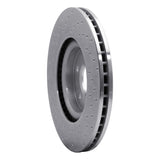 Dynamic Friction 2008-2017 Chevrolet Caprice Front Right Drilled Silver Brake Rotor by Dynamic Friction Company 621-46027R