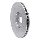 Dynamic Friction 2009-2015 Cadillac CTS Front Left Drilled Silver Brake Rotor by Dynamic Friction Company 621-46029L