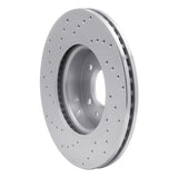 Dynamic Friction 2013-2022 Cadillac ATS Front Right Drilled Silver Brake Rotor by Dynamic Friction Company 621-46033R