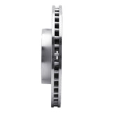 Dynamic Friction 2014-2020 Cadillac ATS Front Left Drilled Silver Brake Rotor by Dynamic Friction Company 621-46038L