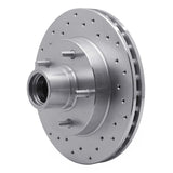 Dynamic Friction 1979-1981 Buick CABALLERO Front Left Drilled Silver Brake Rotor by Dynamic Friction Company 621-47013L