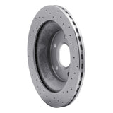 Dynamic Friction 1988-1994 Chevrolet Corvette Front Left Drilled Silver Brake Rotor by Dynamic Friction Company 621-47021L