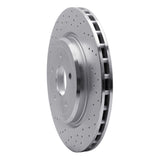 Dynamic Friction 2006-2013 Chevrolet Corvette Rear Drilled Silver Brake Rotor by Dynamic Friction Company 621-47035