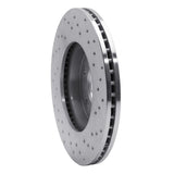Dynamic Friction 2007-2010 Chevrolet Cobalt Front Left Drilled Silver Brake Rotor by Dynamic Friction Company 621-47036L