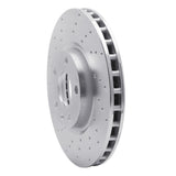 Dynamic Friction 2014-2019 Chevrolet Corvette Front Left Drilled Silver Brake Rotor by Dynamic Friction Company 621-47050L