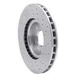 Dynamic Friction 2014-2019 Chevrolet Corvette Front Left Drilled Silver Brake Rotor by Dynamic Friction Company 621-47050L