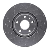 Dynamic Friction 2014-2019 Chevrolet Corvette Front Right Drilled Silver Brake Rotor by Dynamic Friction Company 621-47050R