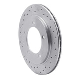 Dynamic Friction 1999-2004 Chevrolet Tracker Front Left Drilled Silver Brake Rotor by Dynamic Friction Company 621-47060L