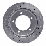 Dynamic Friction 1999-2004 Chevrolet Tracker Front Left Drilled Silver Brake Rotor by Dynamic Friction Company 621-47060L