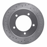 Dynamic Friction 1999-2004 Chevrolet Tracker Front Left Drilled Silver Brake Rotor by Dynamic Friction Company 621-47060L