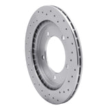 Dynamic Friction 1999-2004 Chevrolet Tracker Front Left Drilled Silver Brake Rotor by Dynamic Friction Company 621-47060L