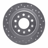 Dynamic Friction 2016-2022 Buick Envision Rear Left Drilled Silver Brake Rotor by Dynamic Friction Company 621-47075L