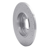 Dynamic Friction 2016-2022 Buick Envision Rear Left Drilled Silver Brake Rotor by Dynamic Friction Company 621-47075L