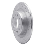 Dynamic Friction 2016-2022 Buick Envision Rear Right Drilled Silver Brake Rotor by Dynamic Friction Company 621-47075R