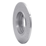 Dynamic Friction 2016-2022 Buick Envision Rear Right Drilled Silver Brake Rotor by Dynamic Friction Company 621-47075R